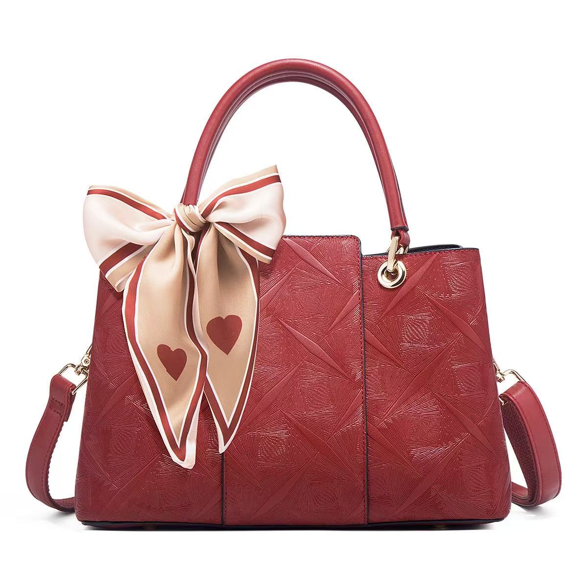 T047 fashion design genuine leather handbag