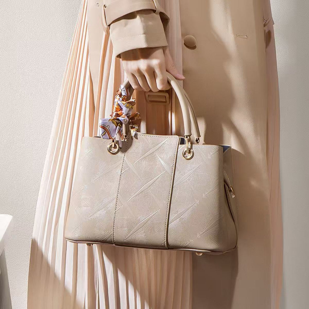 T047 fashion design genuine leather handbag