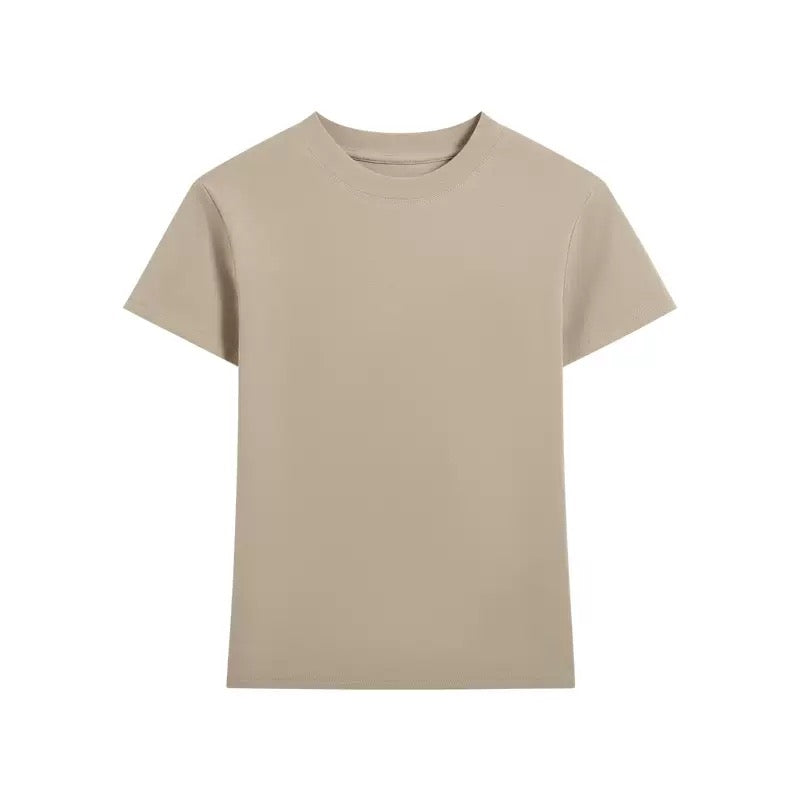 C051 Women's Cropped Fitted Stretch T-Shirt