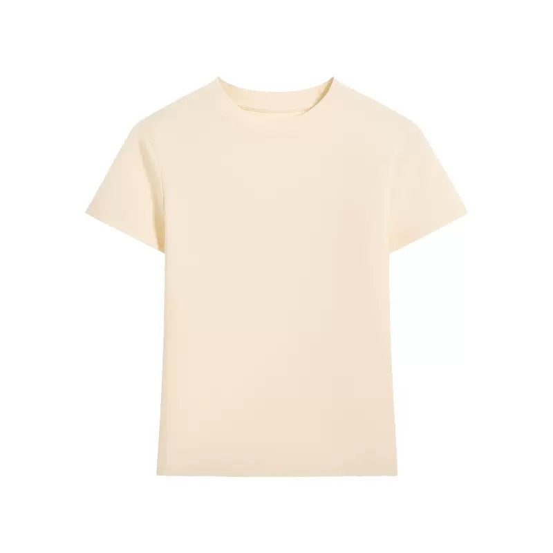 C051 Women's Cropped Fitted Stretch T-Shirt