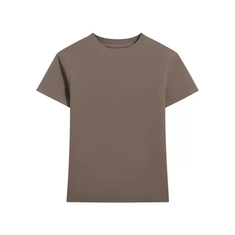 C051 Women's Cropped Fitted Stretch T-Shirt