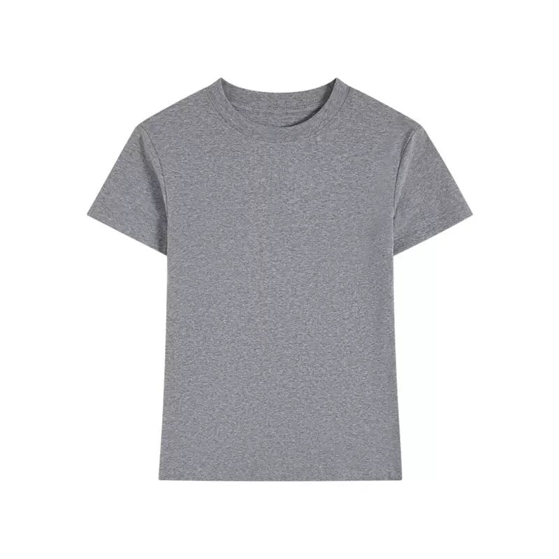C051 Women's Cropped Fitted Stretch T-Shirt
