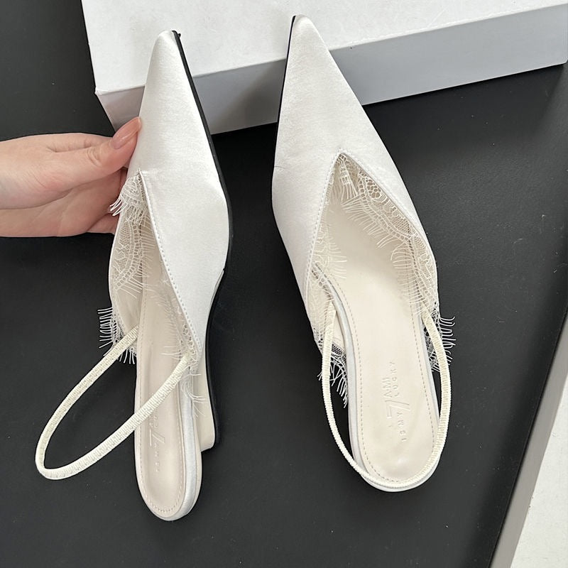 M376 Low Heel Ankle Strap Sandals for Women