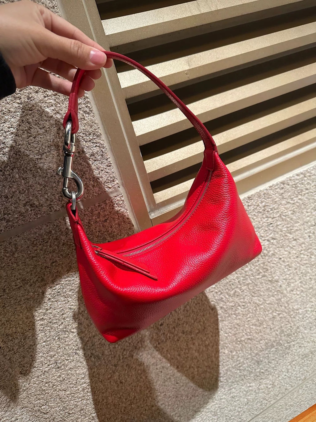 C023Real leather handbag