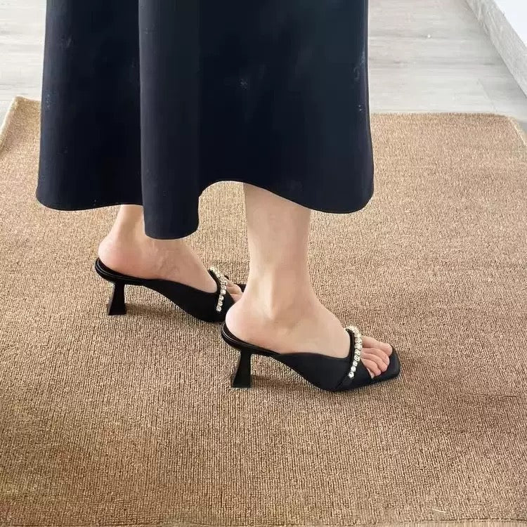 M400 rhinestone women sandals