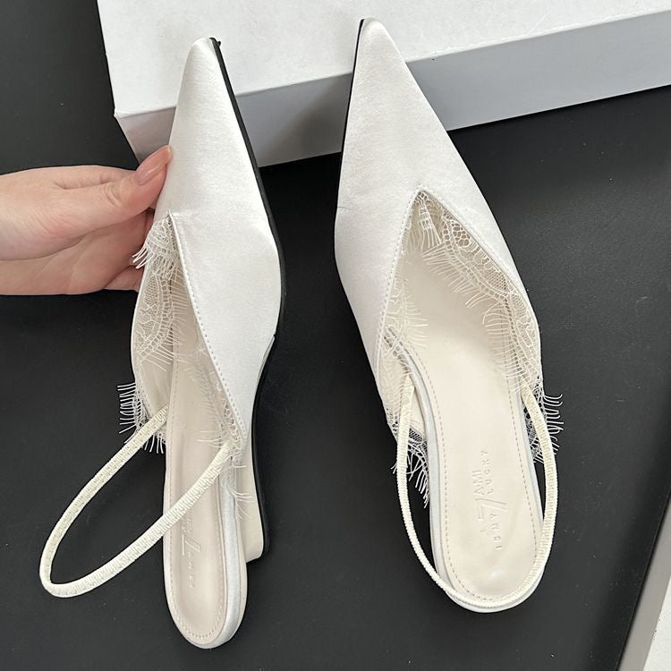 M376 Low Heel Ankle Strap Sandals for Women