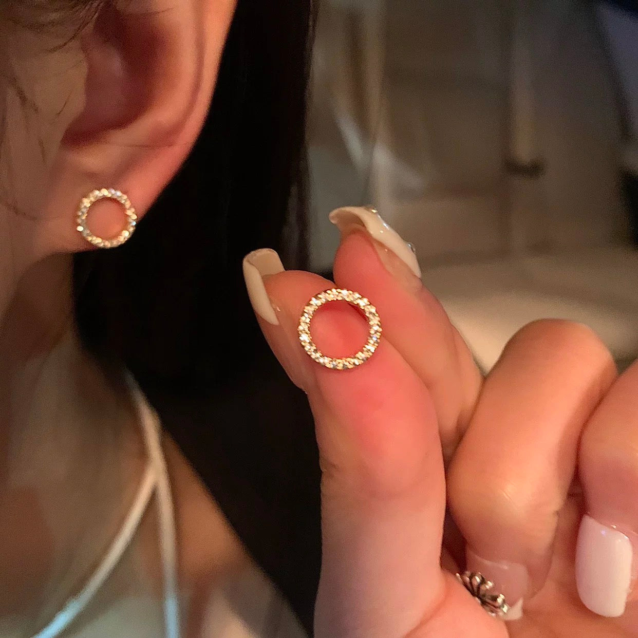 M146 Circle earrings