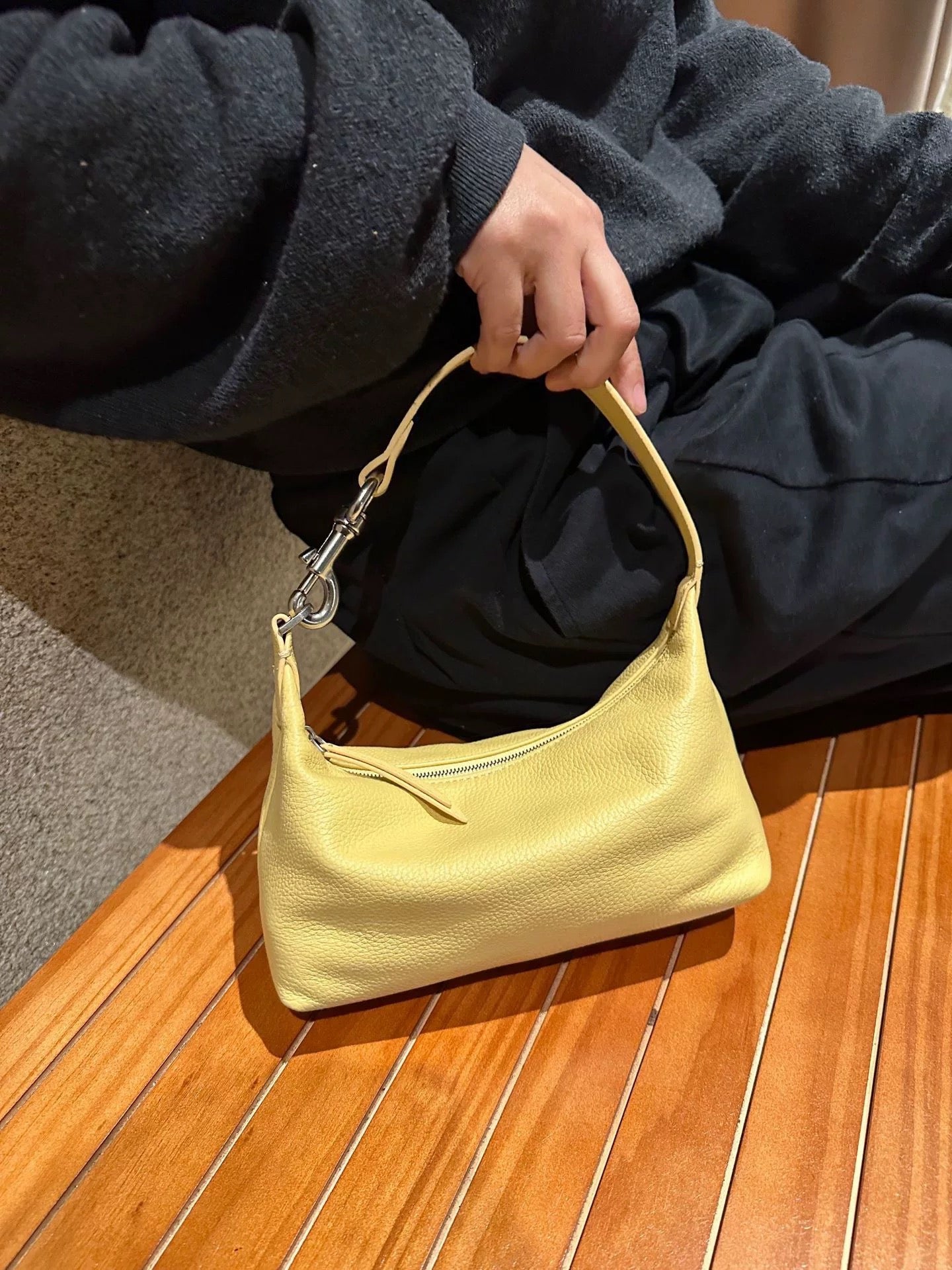 C023Real leather handbag