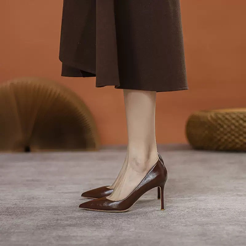 T046 Women's Pointed-Toe Stiletto Heels