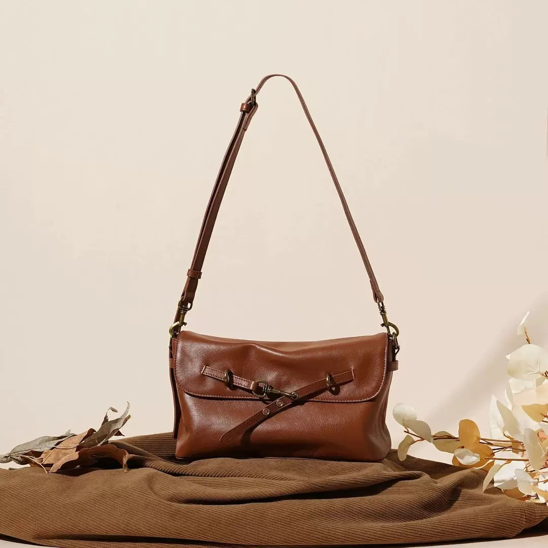 2410 flap small size women niche handbag