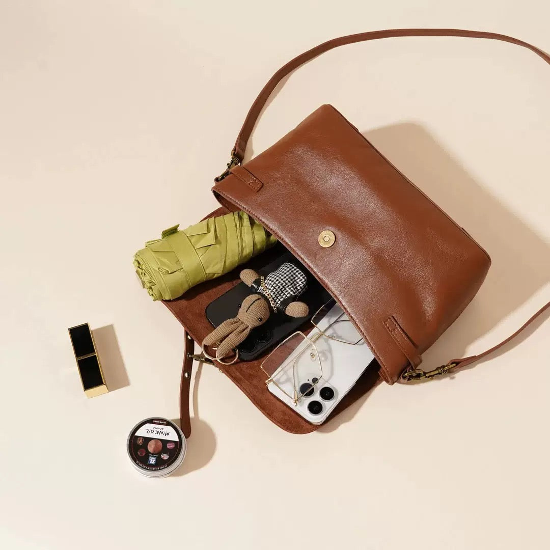 2410 flap small size women niche handbag