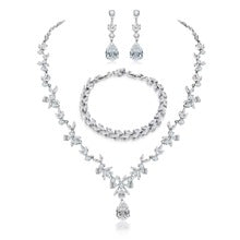T017 alloy rhinestone jewelry set for wedding