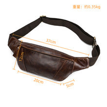 T026 genuine leather waist belt bag