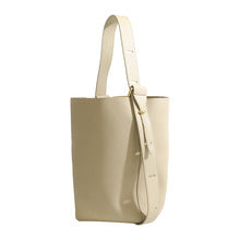 T025 Genuine leather soft bucket handbag