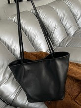 T049 suede leather large hobo bag