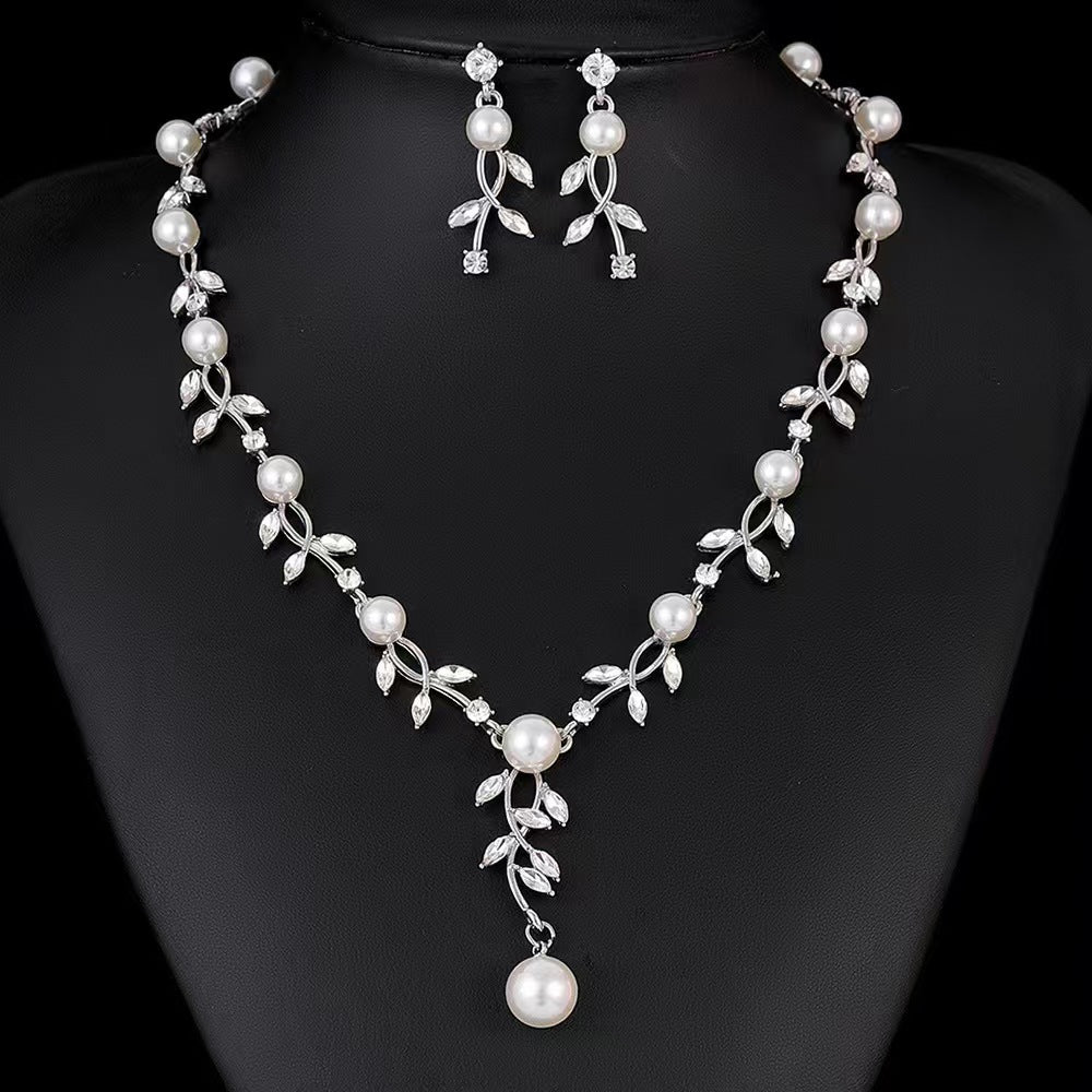 T017 alloy rhinestone jewelry set for wedding