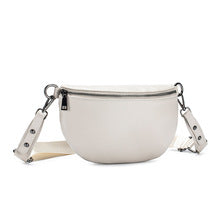 T032 genuine leather casual bum bag