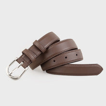 T002 Genuine leather pin buckle belt for women