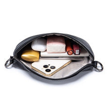T032 genuine leather casual bum bag
