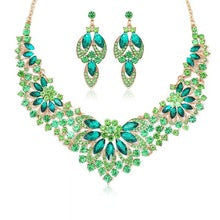 T017 alloy rhinestone jewelry set for wedding