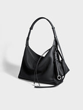 T009 Cowhide leather soft large hobo bag
