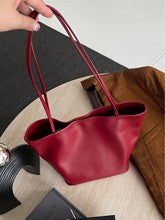 T049 suede leather large hobo bag