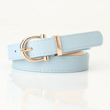 T006 Genuine leather pin buckle belt