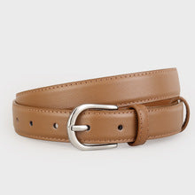 T002 Genuine leather pin buckle belt for women