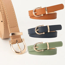 T006 Genuine leather pin buckle belt