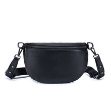 T032 genuine leather casual bum bag