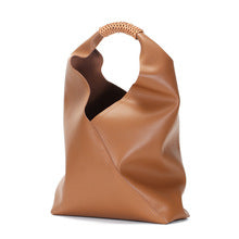 T045 Cowhide leather large hobo bag
