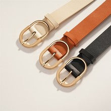T039 genuine leather 3.2cm wide women belt
