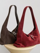 M346 large hobo in suede