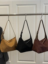 M345 crossbody bag in suede 23cm