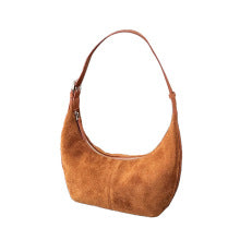T001 suede leather vintage shoulder bag