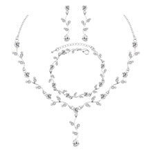 T017 alloy rhinestone jewelry set for wedding