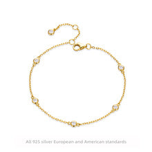 T003 925 silver rhinestone bracelet